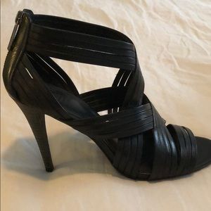 Tory Burch Black Strappy Heels